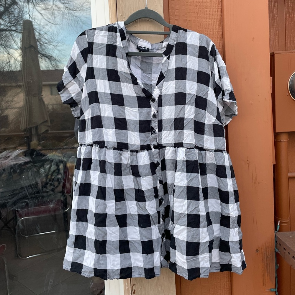 (2/$15) Torrid flannel tunic